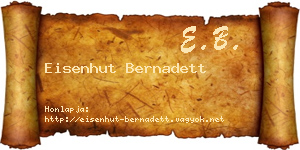 Eisenhut Bernadett névjegykártya